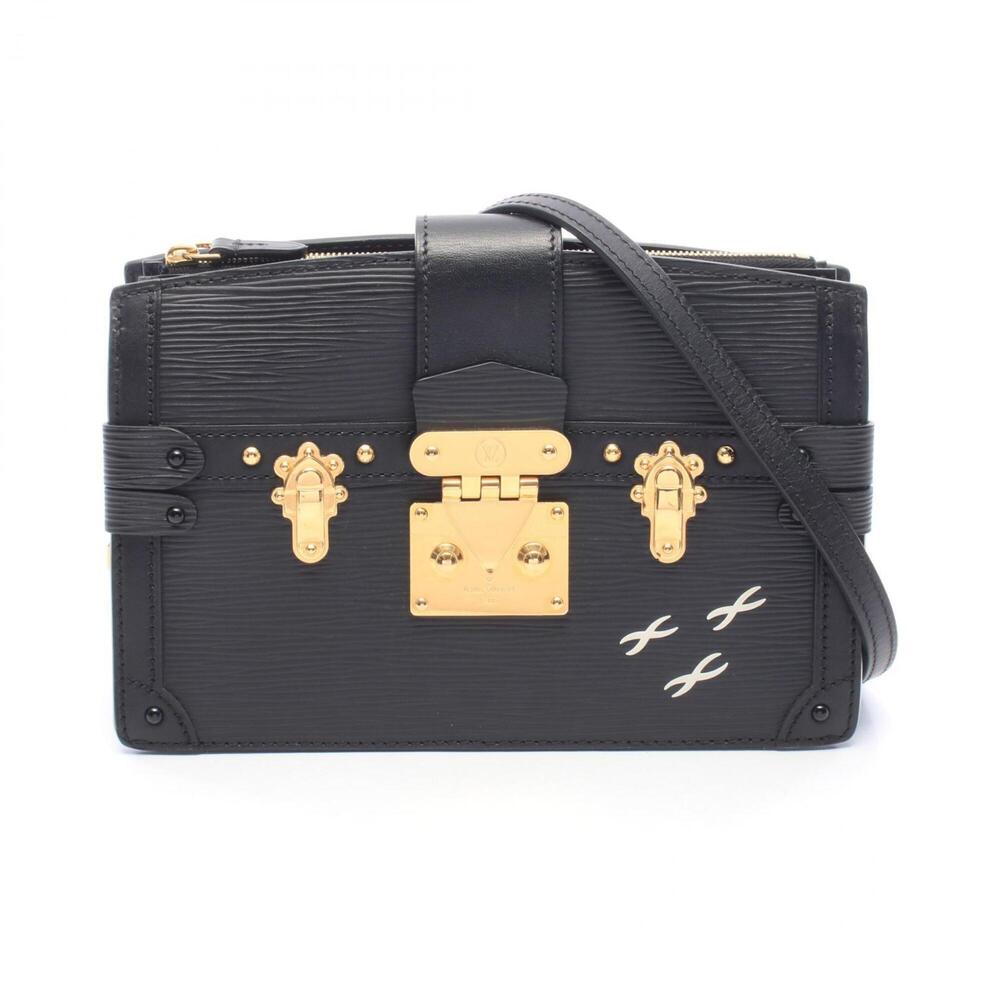 Louis Vuitton Trunk Clutch, Epi Leather, Noir, Shoulder Bag, Handbag, Women's...